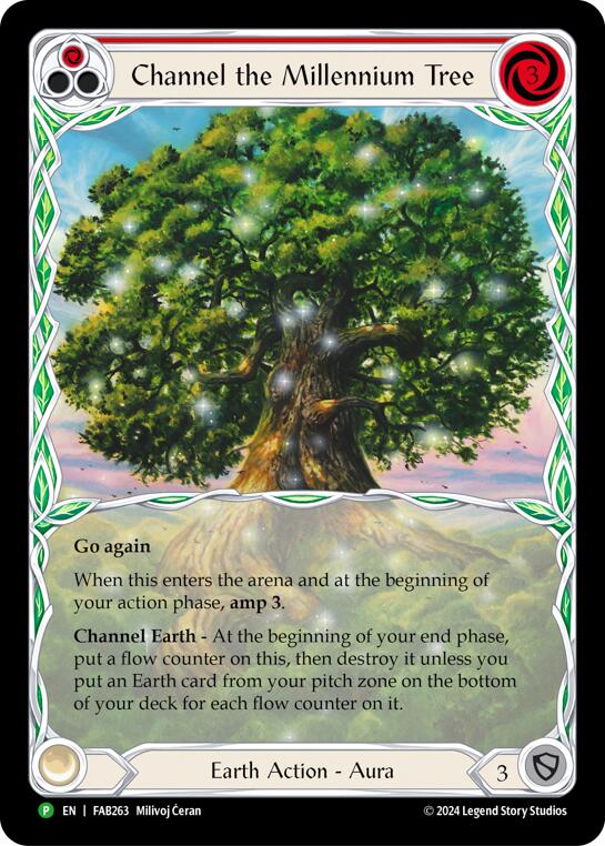 Channel the Millennium Tree [FAB263] (Promo)  Cold Foil | Good Games Modbury