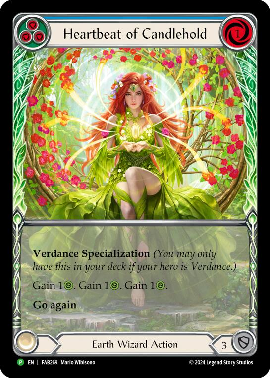 Heartbeat of Candlehold (Extended Art) [FAB269] (Promo)  Rainbow Foil | Good Games Modbury