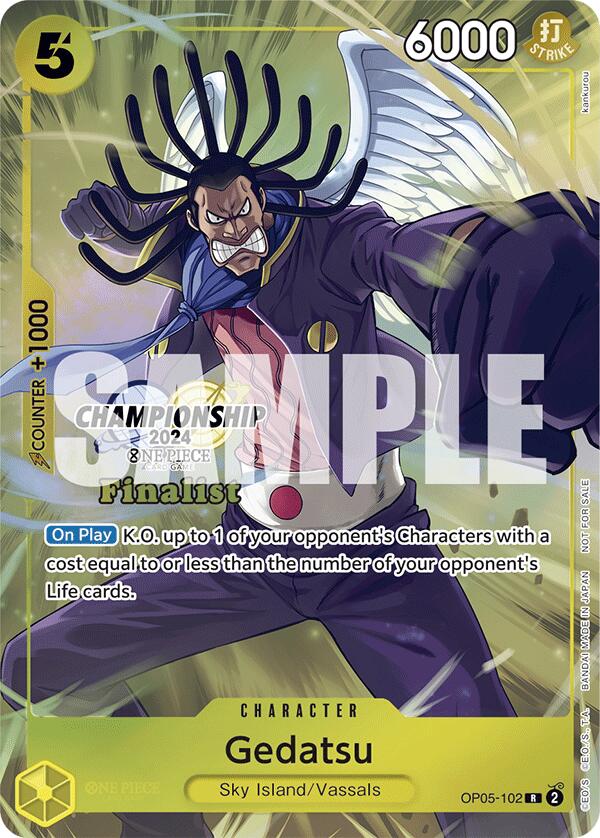 Gedatsu (Championship 2024 Finalist Card Set) [One Piece Promotion Cards] | Good Games Modbury