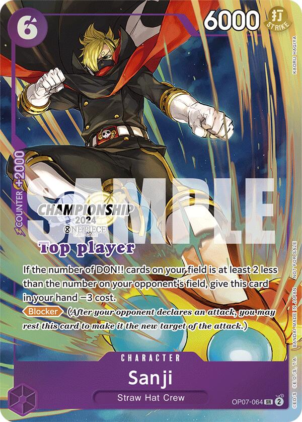 Sanji (Championship 2024 Top Player Pack) [One Piece Promotion Cards] | Good Games Modbury