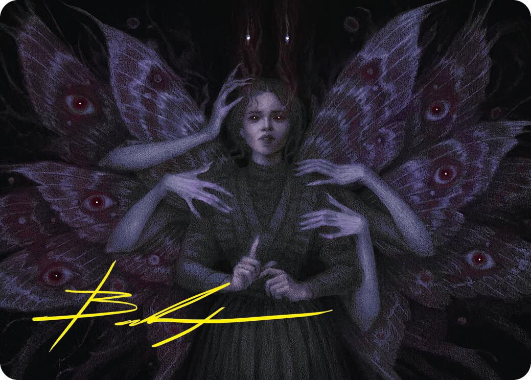 Demonic Counsel Art Card (7/54) (Gold-Stamped Signature) [Duskmourn: House of Horror Art Series] | Good Games Modbury