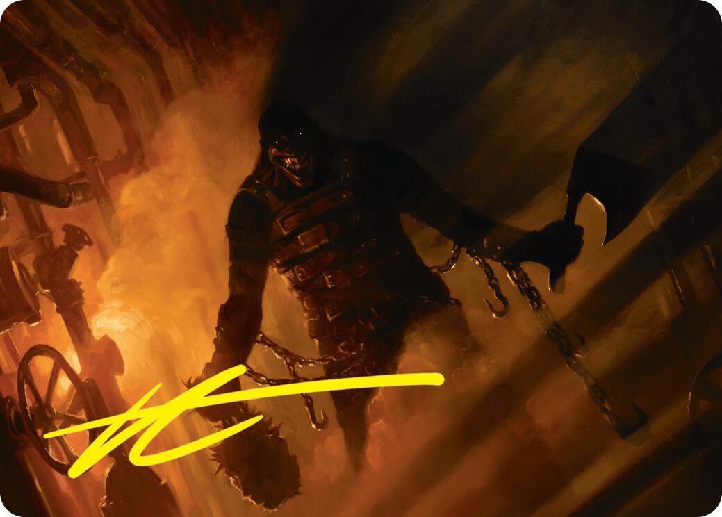 Boilerbilges Ripper Art Card (Gold-Stamped Signature) [Duskmourn: House of Horror Art Series] | Good Games Modbury
