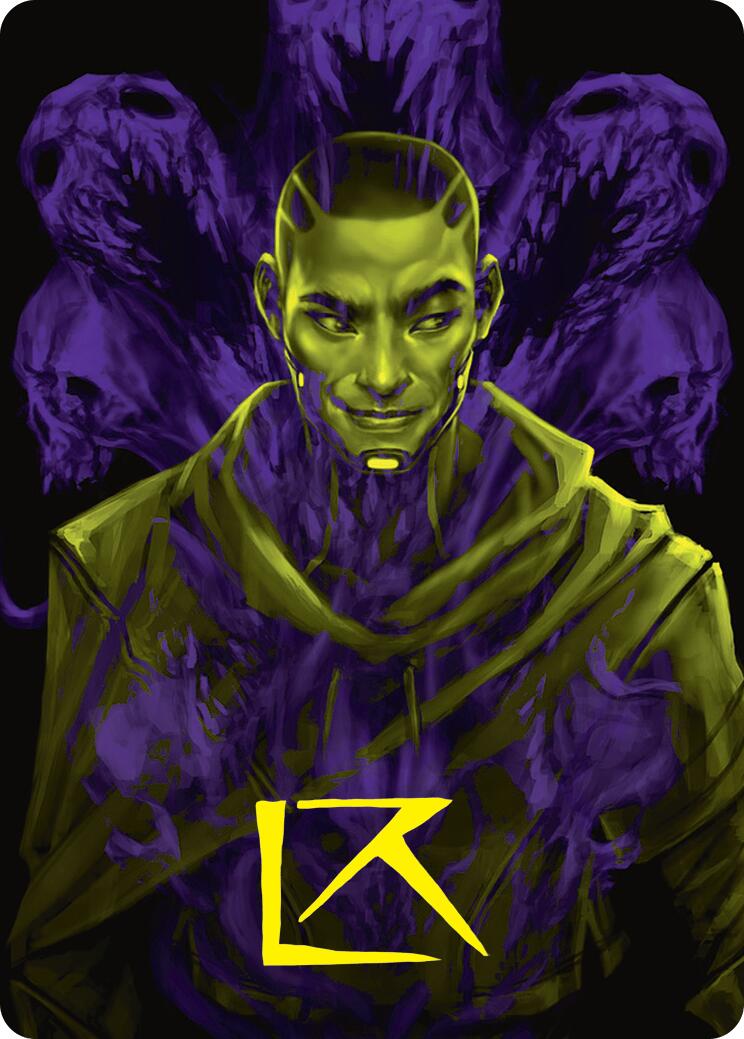 Kaito, Bane of Nightmares Art Card (Gold-Stamped Signature) [Duskmourn: House of Horror Art Series] | Good Games Modbury
