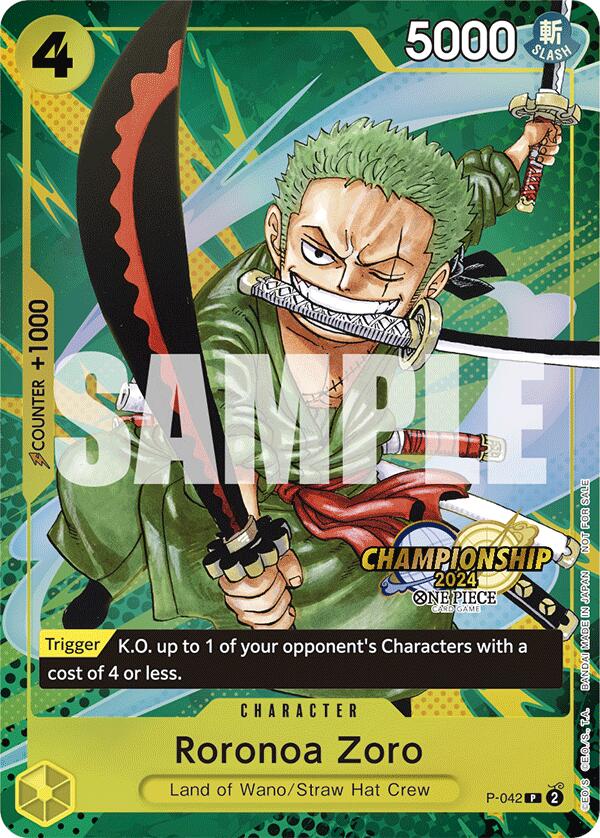 Roronoa Zoro (CS 2024 Event Pack) [One Piece Promotion Cards] | Good Games Modbury