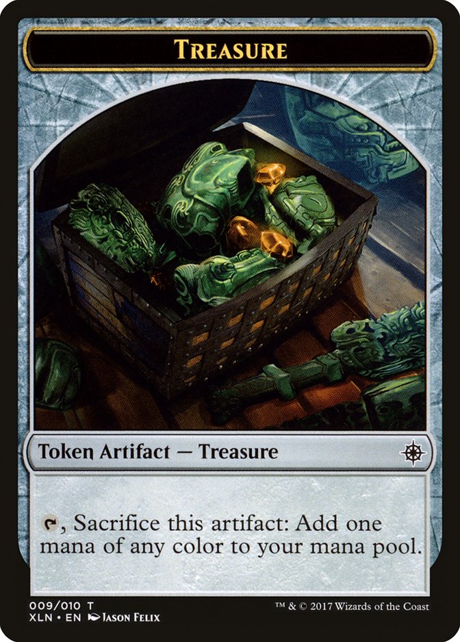 Treasure Token (009/010) [Ixalan Tokens] | Good Games Modbury