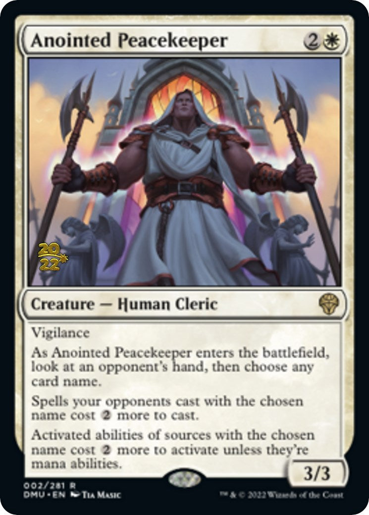 Anointed Peacekeeper [Dominaria United Prerelease Promos] | Good Games Modbury