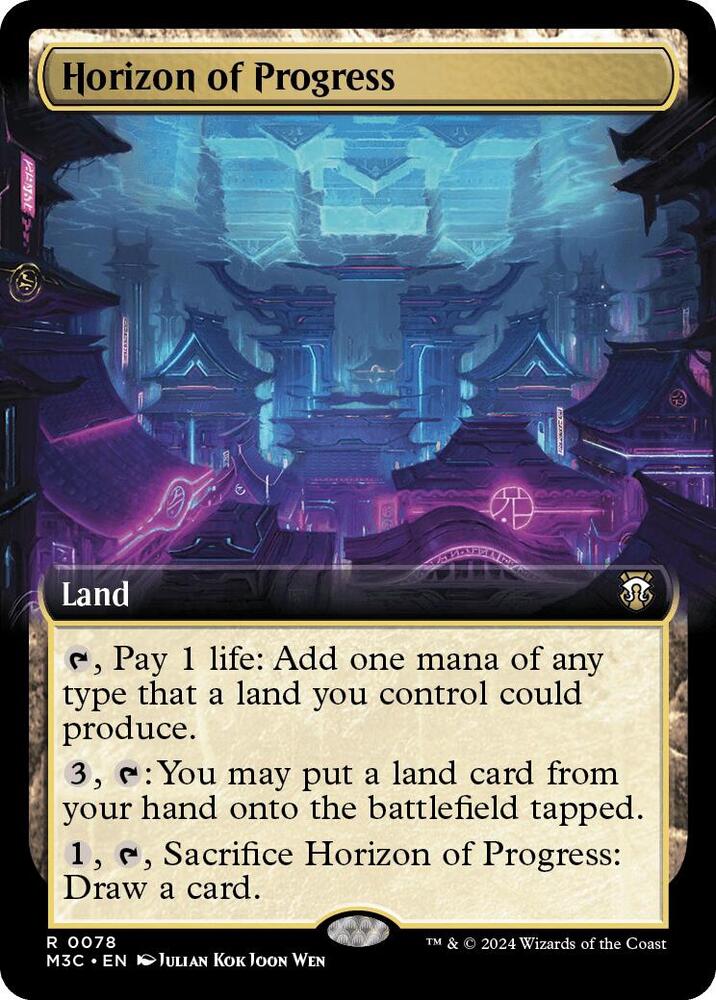 Horizon of Progress 78/411 (Commander: Modern Horizons 3)  - Extended Art Ripple Foil | Good Games Modbury