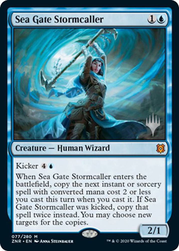 Sea Gate Stormcaller 77p/169 (Promo Pack: Zendikar Rising)  | Good Games Modbury