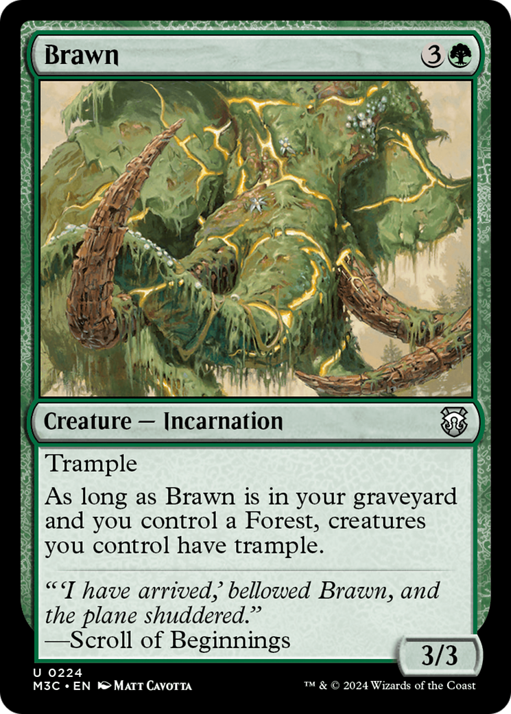 Brawn (Ripple Foil) [Modern Horizons 3 Commander] | Good Games Modbury