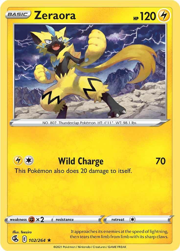 Zeraora (102/264) [Sword & Shield: Fusion Strike] | Good Games Modbury