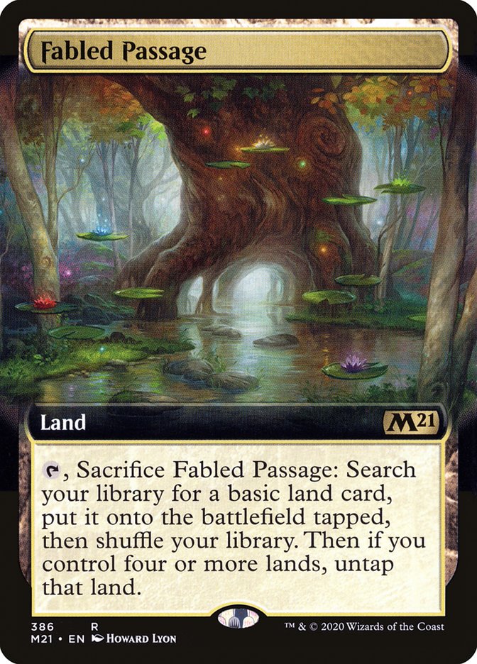 Fabled Passage (Extended Art) [Core Set 2021] | Good Games Modbury