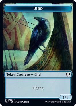 Bird 005 Soldier Double Sided Token 5 // 4 (Commander: Kaldheim)  | Good Games Modbury