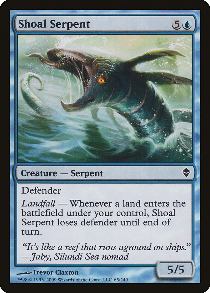 Shoal Serpent 65/249 (Zendikar)  - Foil | Good Games Modbury