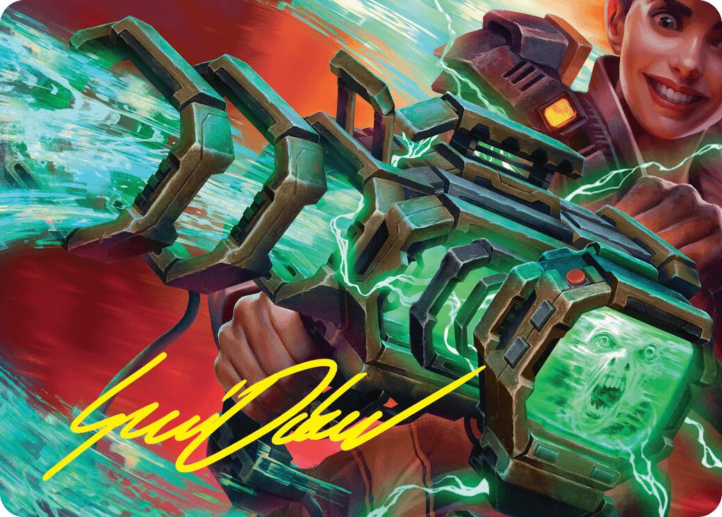 Ghost Vacuum Art Card (Gold-Stamped Signature) [Duskmourn: House of Horror Art Series] | Good Games Modbury