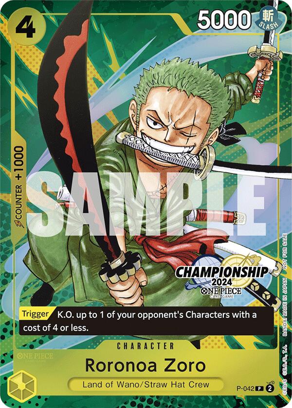 Roronoa Zoro (CS 2024 Event Pack Finalist) [One Piece Promotion Cards] | Good Games Modbury