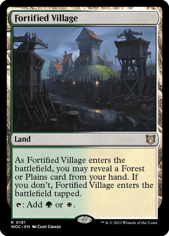Fortified Village 161/173 (Commander: Wilds of Eldraine)  | Good Games Modbury