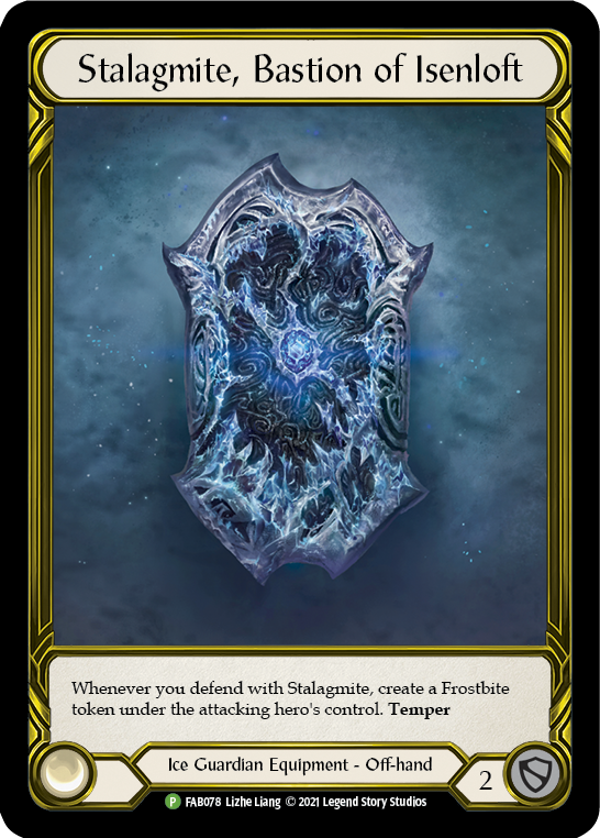 Stalagmite, Bastion of Isenloft (Golden) [FAB078] (Promo)  Cold Foil | Good Games Modbury