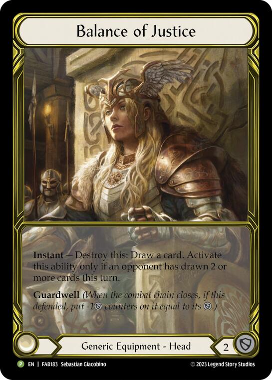 Balance of Justice [FAB183] (Promo)  Cold Foil | Good Games Modbury
