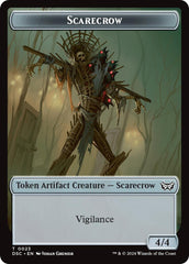 Inkling // Scarecrow Double-Sided Token [Duskmourn: House of Horror Commander Tokens] | Good Games Modbury
