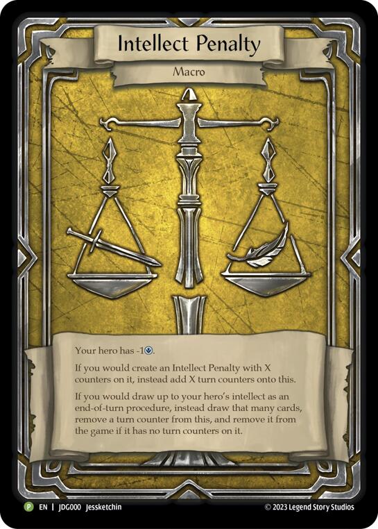 Intellect Penalty [JDG000] (Promo)  Rainbow Foil | Good Games Modbury