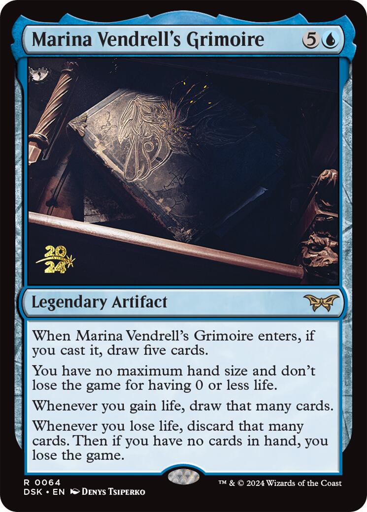 Marina Vendrell's Grimoire [Duskmourn: House of Horror Prerelease Promos] | Good Games Modbury