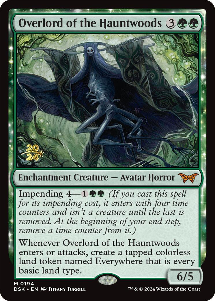 Overlord of the Hauntwoods [Duskmourn: House of Horror Prerelease Promos] | Good Games Modbury