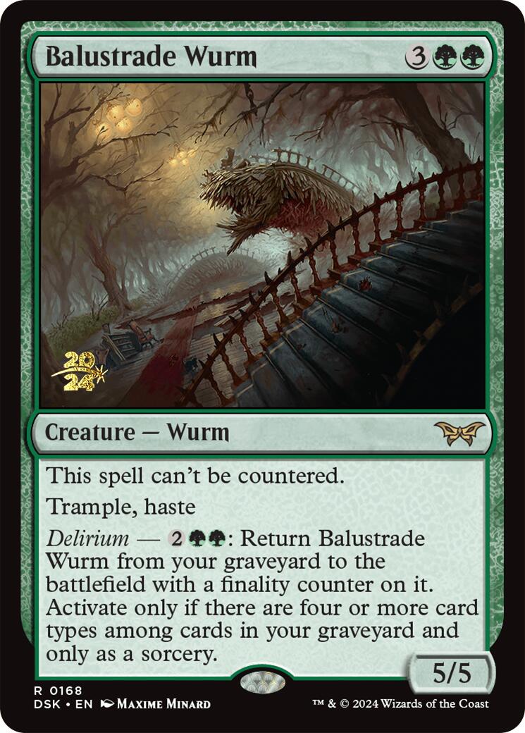 Balustrade Wurm [Duskmourn: House of Horror Prerelease Promos] | Good Games Modbury