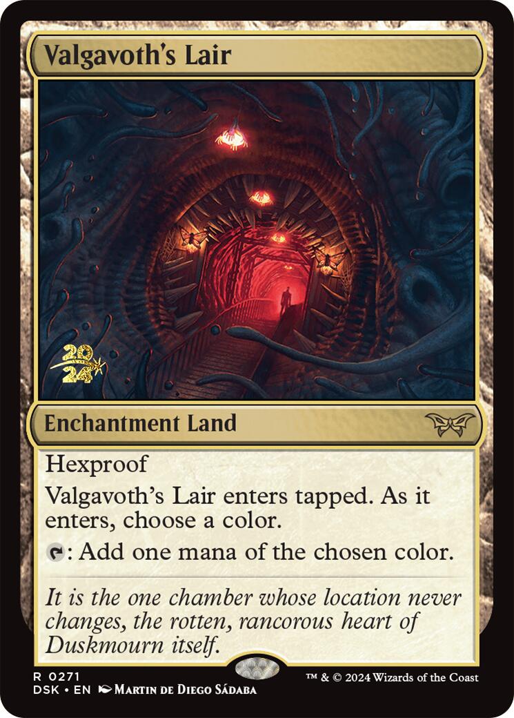 Valgavoth's Lair [Duskmourn: House of Horror Prerelease Promos] | Good Games Modbury