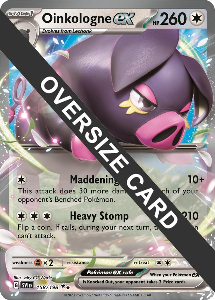 Oinkologne ex (158/198) (Jumbo Card) [Scarlet & Violet: Black Star Promos] | Good Games Modbury