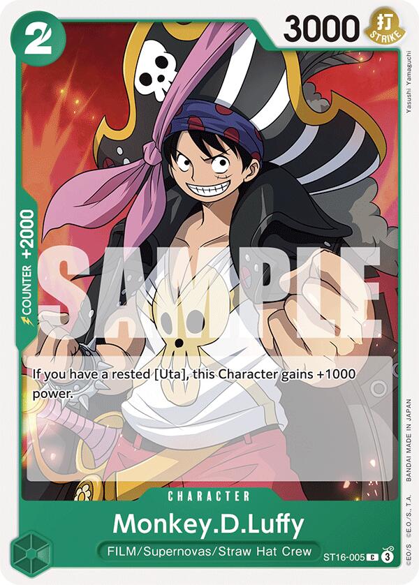 Monkey.D.Luffy [Starter Deck: GREEN Uta] | Good Games Modbury