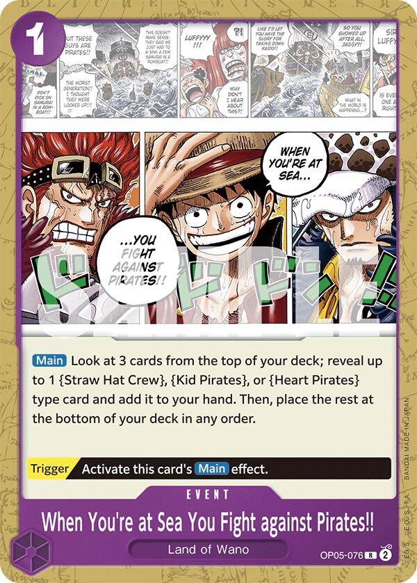 When You're at Sea You Fight against Pirates!! [Starter Deck: PURPLE Monkey.D.Luffy] | Good Games Modbury
