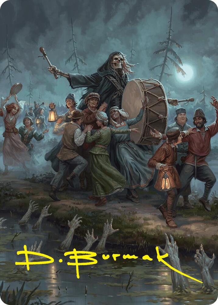 Blasphemous Edict Art Card 35 54 Gold Stamped Signature 35 (Art Series: Foundations)  | Good Games Modbury