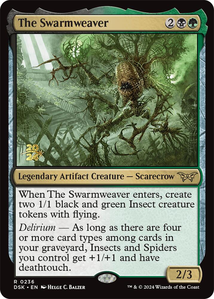 The Swarmweaver (0236) [Duskmourn: House of Horror Prerelease Promos] | Good Games Modbury