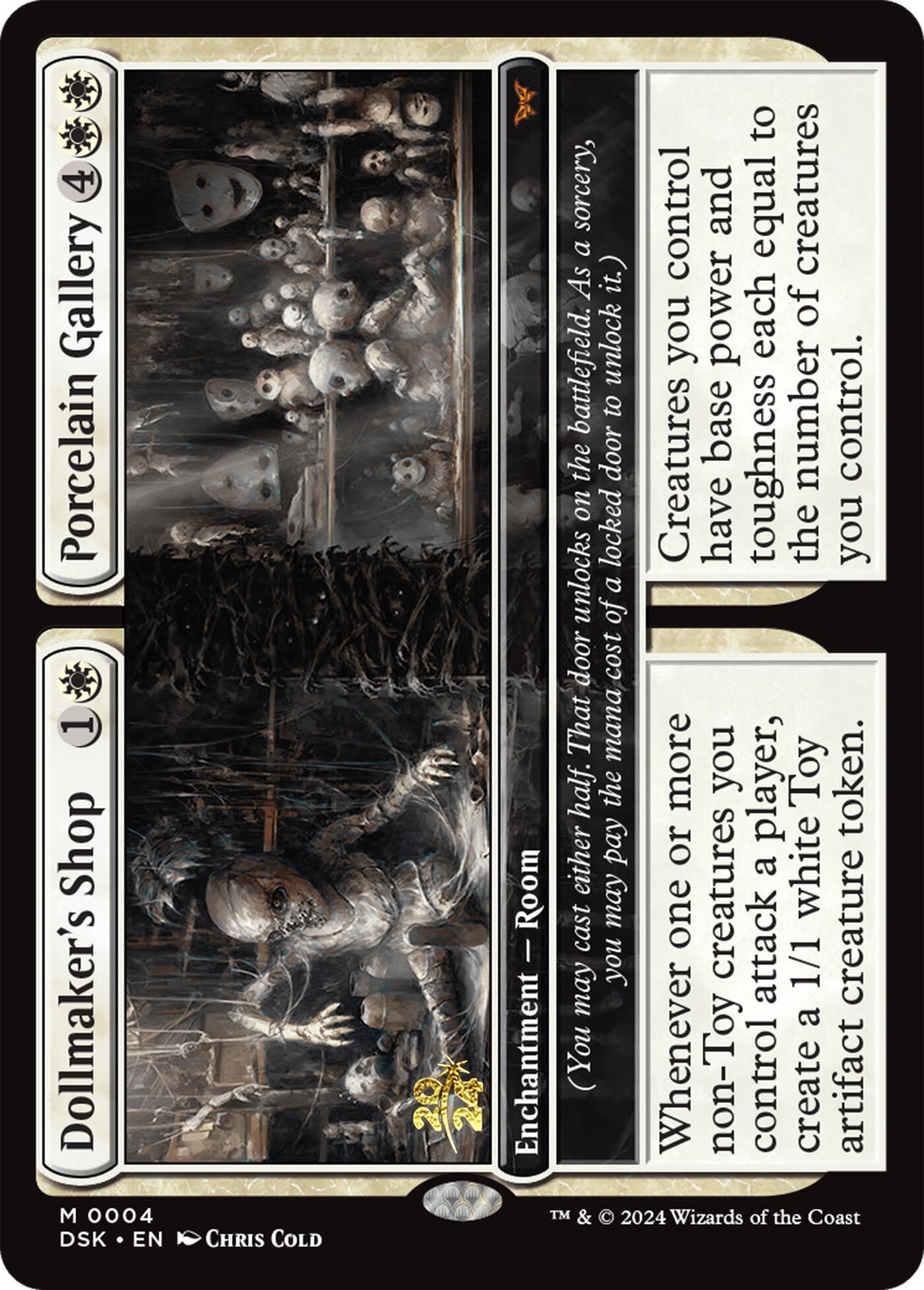 Dollmaker's Shop // Porcelain Gallery [Duskmourn: House of Horror Prerelease Cards] | Good Games Modbury