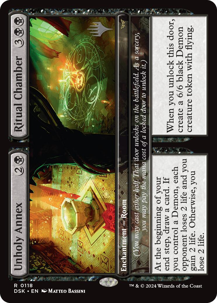 Unholy Annex // Ritual Chamber [Duskmourn: House of Horror Promos] | Good Games Modbury