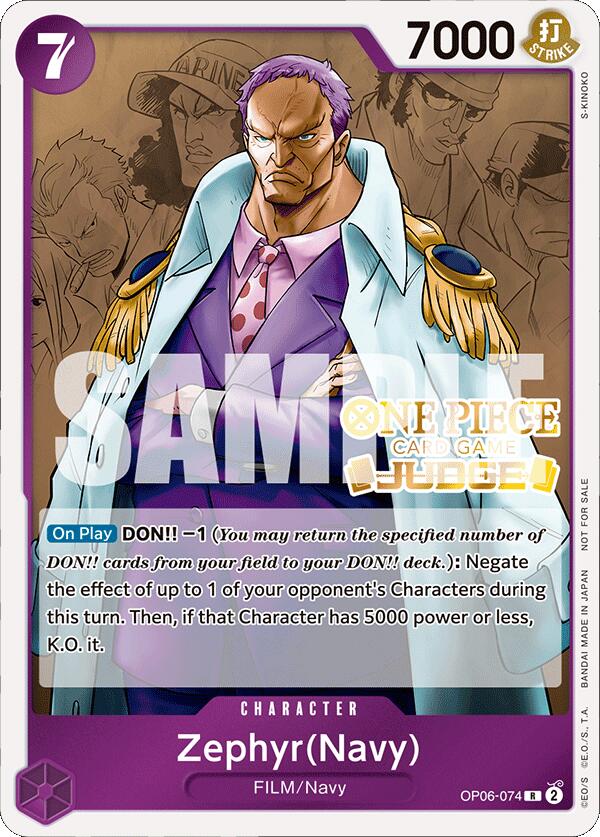 Zephyr (Navy) (Judge Pack Vol. 4) [One Piece Promotion Cards] | Good Games Modbury