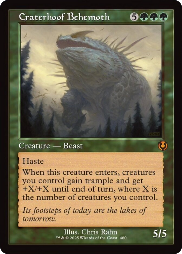 Craterhoof Behemoth (Retro Frame) [Innistrad Remastered] | Good Games Modbury