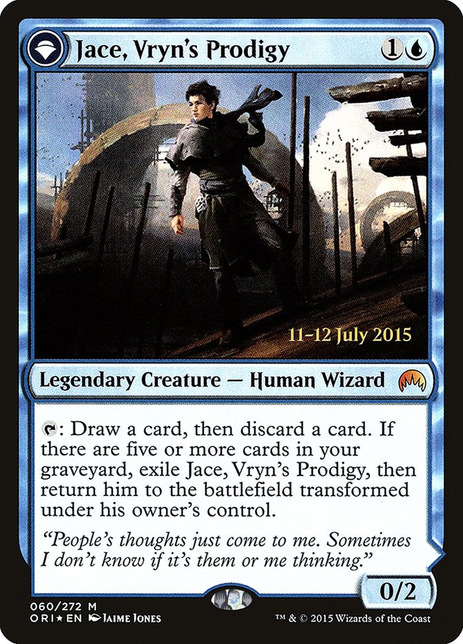 Jace, Vryn's Prodigy // Jace, Telepath Unbound [Magic Origins Prerelease Promos] | Good Games Modbury