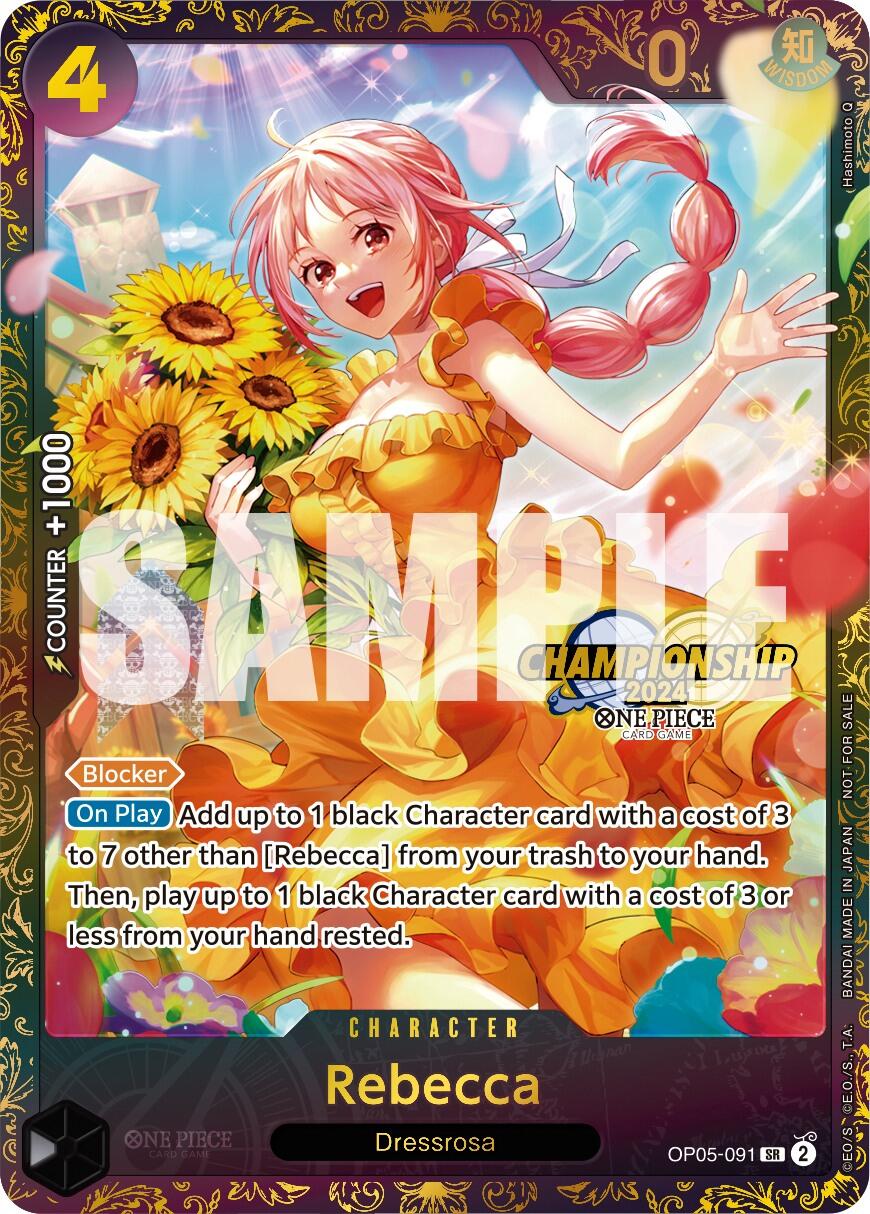 Rebecca (October Championship 2024 Online Regional) [One Piece Promotion Cards] | Good Games Modbury