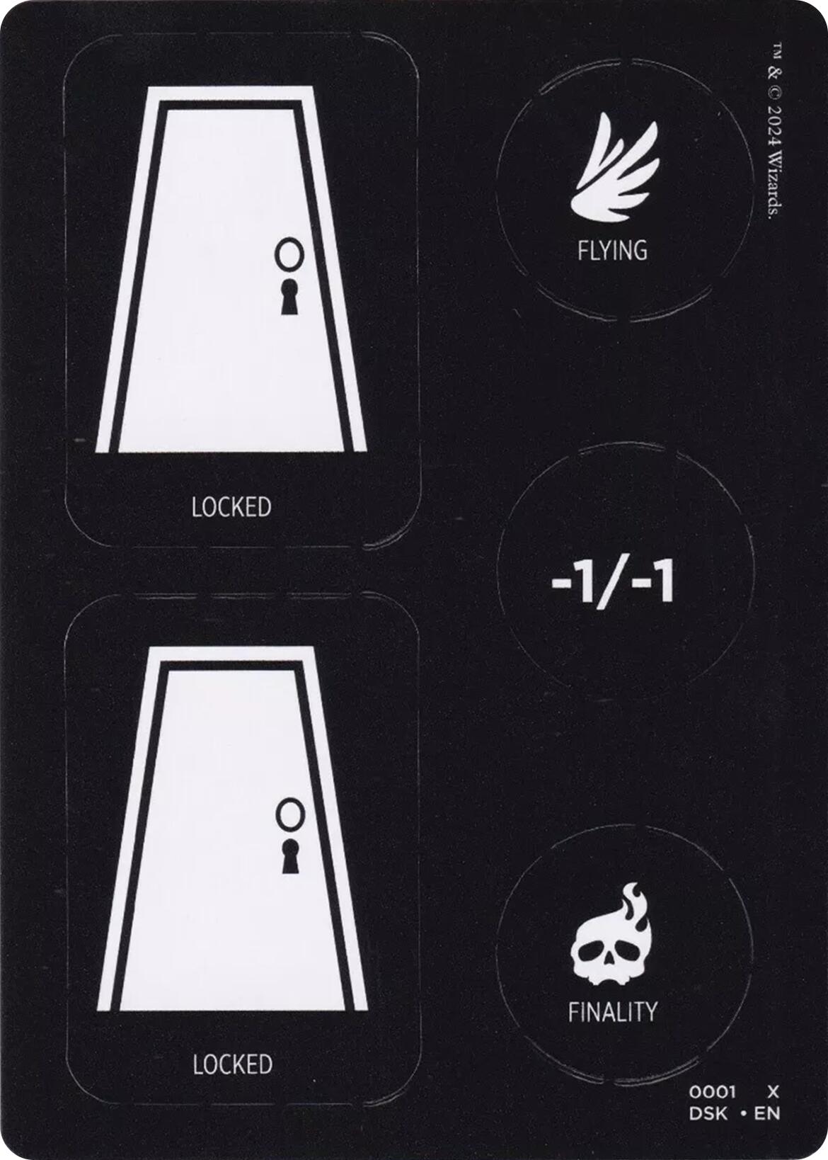 Punch Card Token (1 // 2) [Duskmourn: House of Horror Tokens] | Good Games Modbury