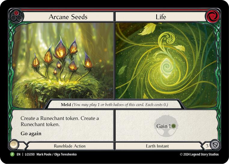 Arcane Seeds // Life - LGS350 [LGS350] (Promo)  Cold Foil | Good Games Modbury