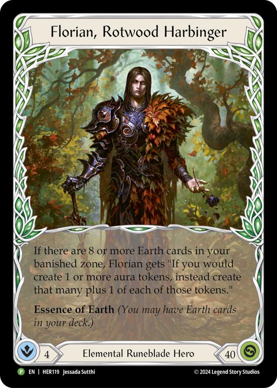 Florian, Rotwood Harbinger - HER119 [HER119] (Promo)  Rainbow Foil | Good Games Modbury
