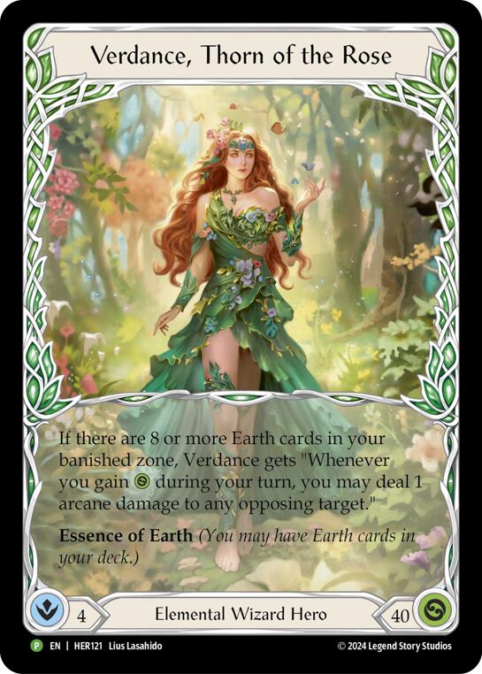 Verdance, Thorn of the Rose - HER121 [HER121] (Promo)  Rainbow Foil | Good Games Modbury