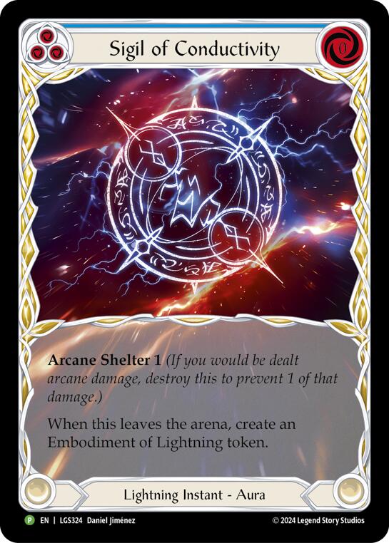 Sigil of Conductivity (Extended Art) - LGS324 [LGS324] (Promo)  Rainbow Foil | Good Games Modbury