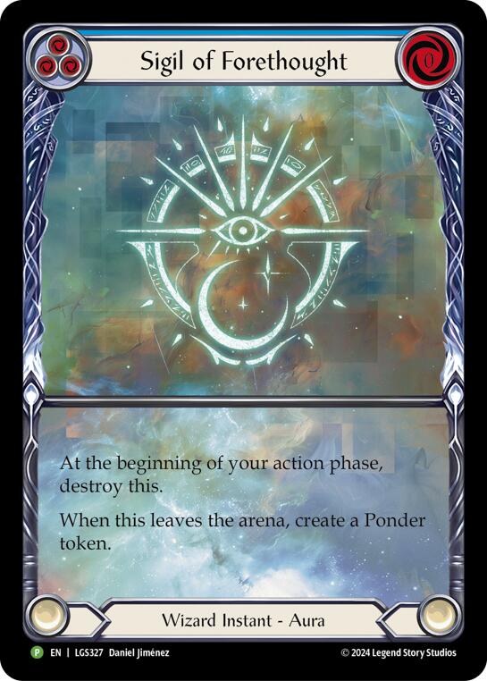 Sigil of Forethought (Extended Art) - LGS327 [LGS327] (Promo)  Rainbow Foil | Good Games Modbury