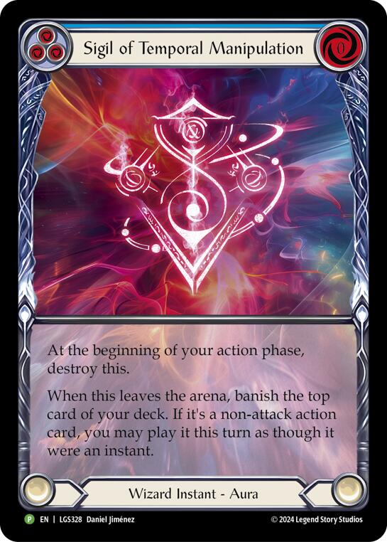 Sigil of Temporal Manipulation (Extended Art) - LGS328 [LGS328] (Promo)  Rainbow Foil | Good Games Modbury