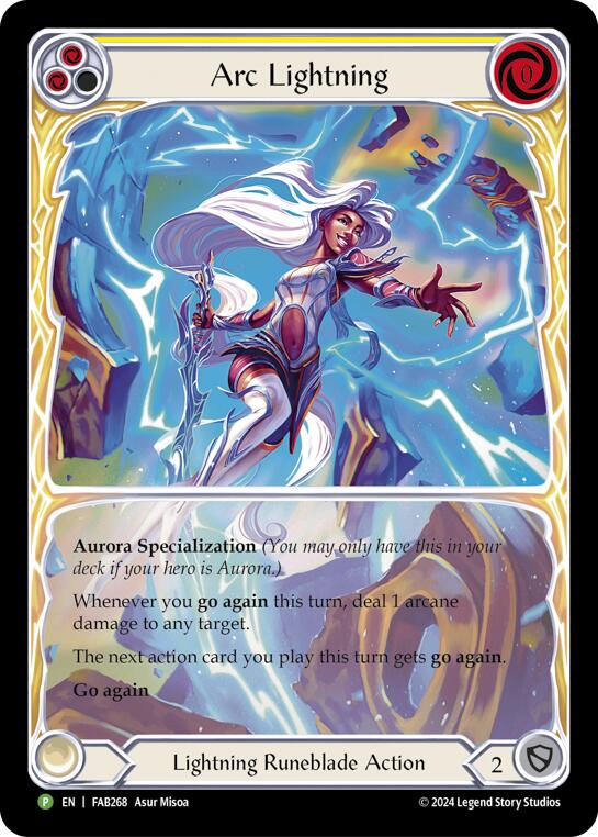 Arc Lightning (Extended Art) - FAB268 [FAB268] (Promo)  Rainbow Foil | Good Games Modbury