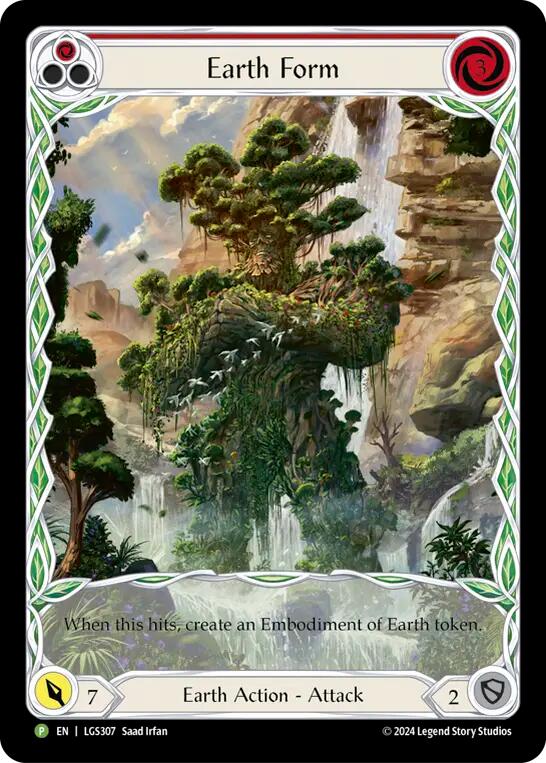 Earth Form (Red) [LGS307] (Promo)  Rainbow Foil | Good Games Modbury