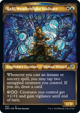 Raff Weatherlight Stalwart Textured Foil 352/281 (Dominaria United)  - Foil | Good Games Modbury