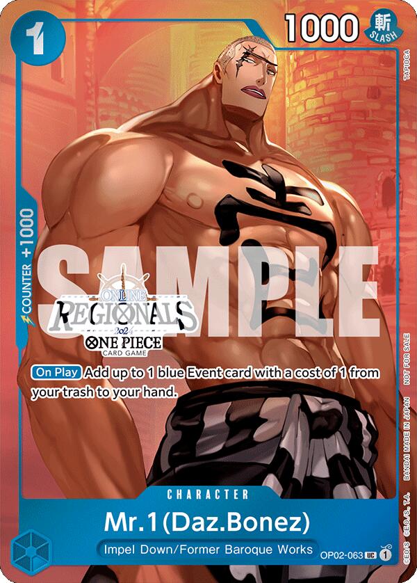 Mr.1 (Daz.Bonez) (Online Regional 2024 Vol. 3) [One Piece Promotion Cards] | Good Games Modbury